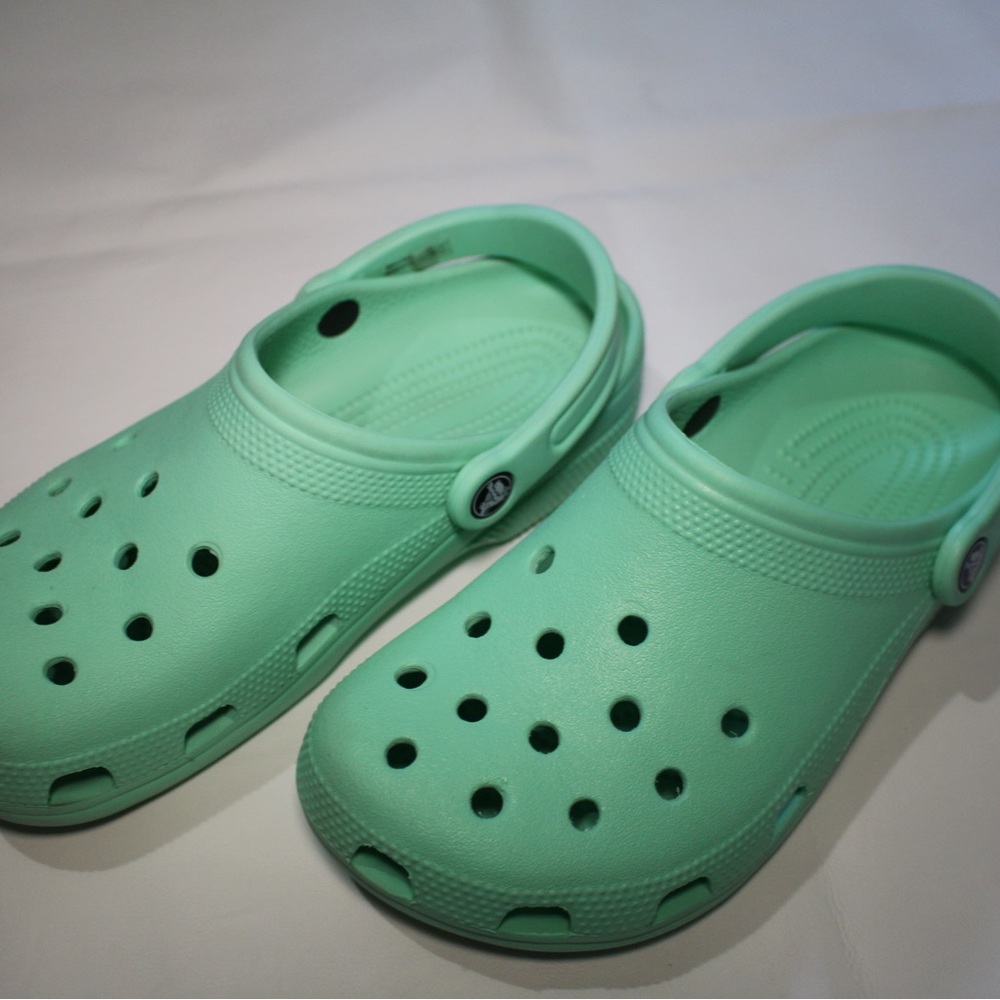 Mint Green Crocs